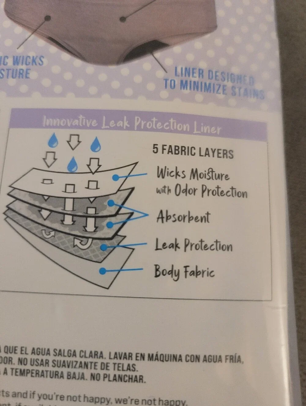 4 Hipsters Hanes Girls' Period Briefs